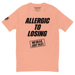 Allergic To Losing Black Logo Tee