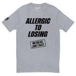 Allergic To Losing Black Logo Tee