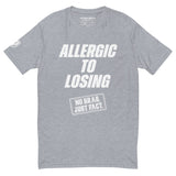 Allergic To Losing White Logo Tee