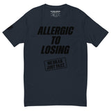 Allergic To Losing Black Logo Tee