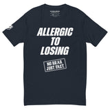 Allergic To Losing White Logo Tee
