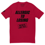 Allergic To Losing Black Logo Tee