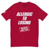 Allergic To Losing White Logo Tee