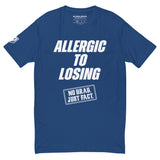 Allergic To Losing White Logo Tee