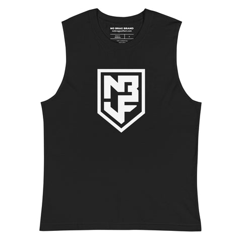 NBJF White Logo Muscle Tank