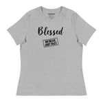 Women's Blessed Black Logo Tee