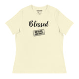 Women's Blessed Black Logo Tee