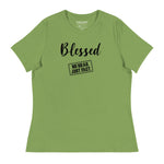 Women's Blessed Black Logo Tee