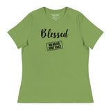 Women's Blessed Black Logo Tee