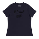 Women's Blessed Black Logo Tee