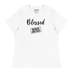 Women's Blessed Black Logo Tee